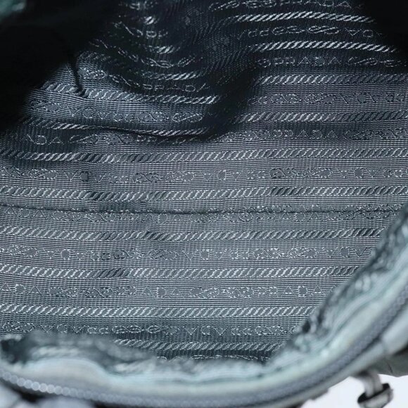 PRADA Hand Bag Nylon 2way Khaki Gold - Picture 13 of 14